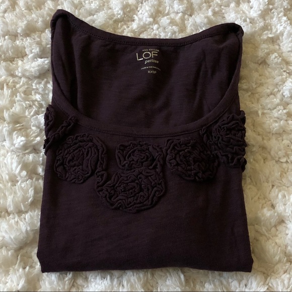 LOFT XXSP deep plum shirt - Picture 4 of 5